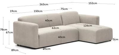 Модульный диван Neom 263X152X78 CM 4