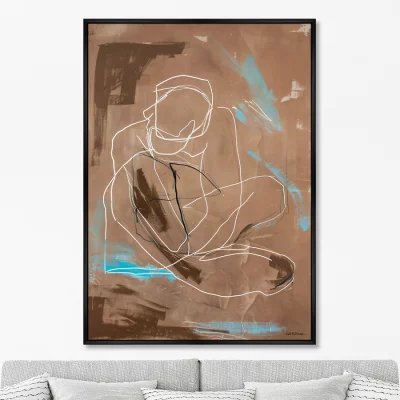 Репродукция картины на холсте The Birth of the Mystery Woman Form 75X105 CM 6