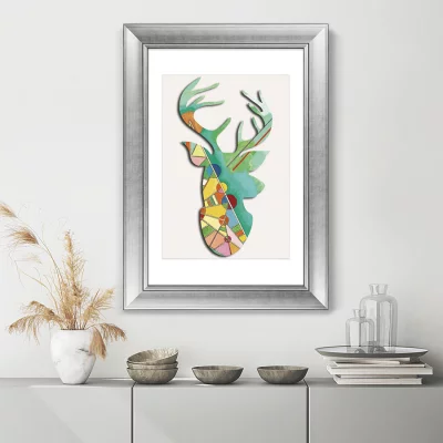 Постер Deer geometric beauty 51X71 CM 3