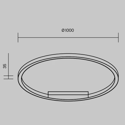 Потолочный светильник Rim 100X100X4 CM 4