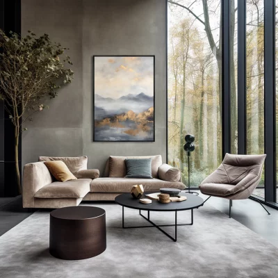 Постер на холсте Mountain Peaks 75X105 CM 3