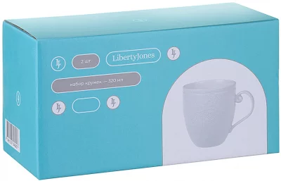 Набор из двух кружек Tracery 320 ml 4