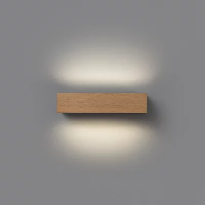 Уличный настенный светильник Doro-13 LED 2x6.5W 3000K дерево 22.2X7.8X5.1 CM 3