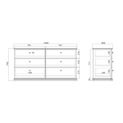 Комод CRD005 на цоколе 10