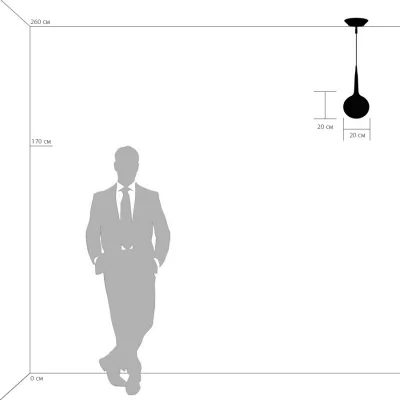 Подвесной светильник Globo 20X20X55 CM 8