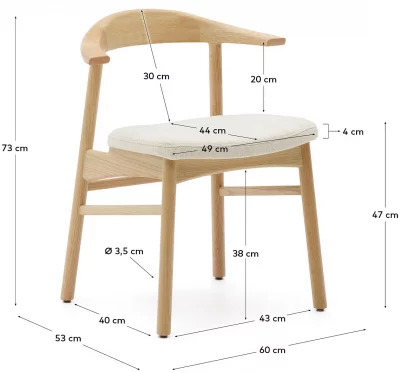Стул Timons 60X53X73 CM 5