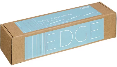 Набор из двух свечей Edge 2X2X25 / 2X2X25 CM бирюзового цвета 3