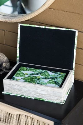 Набор из двух шкатулок в виде книг Wieland 18X7X27 / 13X5X22 CM  9