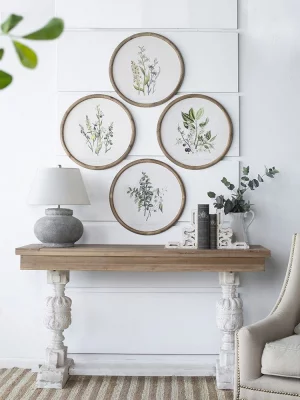 Комплект из четырёх панно Flora Ø50 CM 18