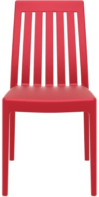 Стул пластиковый Soho 45X55X89 CM красного цвета 4