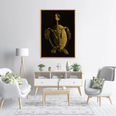 Постер на холсте Turtle Skeleton 75X105 CM 3
