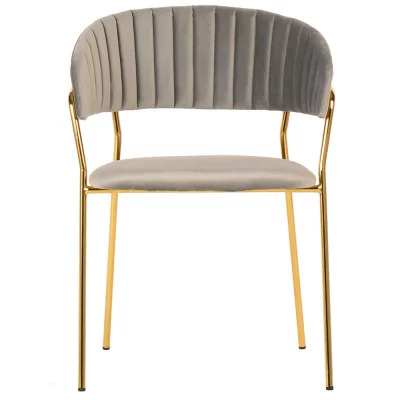 Комплект из 4 стульев Turin латте, золотые ножки 78 CM 3