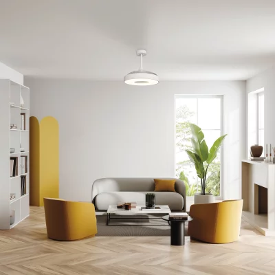 Потолочный вентилятор со светильником COIN FAN 8216 белый 50X35.5 CM 3