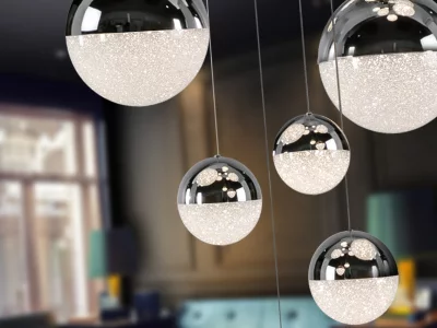 Люстра Sphere 14L хромированная D60 DIMABLE 60X180 CM 4