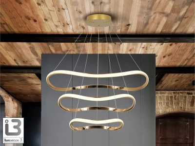 Люстра Naos 3L золотая D80 80X95 CM 5