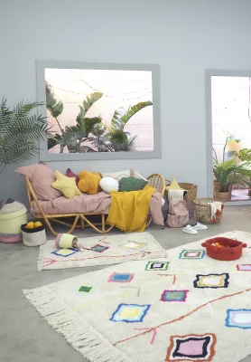 Стираемый хлопковый коврик Kaarol 70X100 CM 5