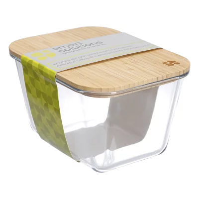 Контейнер для запекания и хранения прямоугольный eco store с крышкой из бамбука, 2,5 л 6