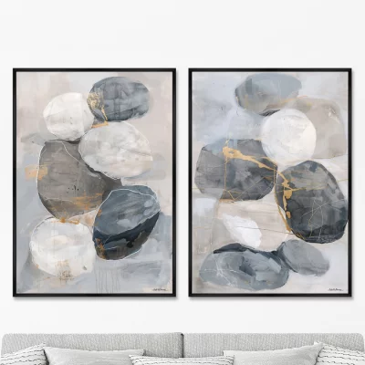 Композиция из двух репродукций картин на холсте Natural Stone 75X105 / 75X105 CM 8