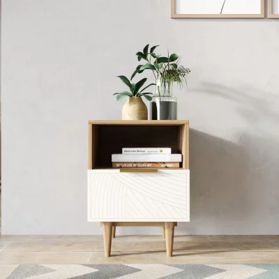 Тумбочка прикроватная Line 40X35X50 CM beige 4
