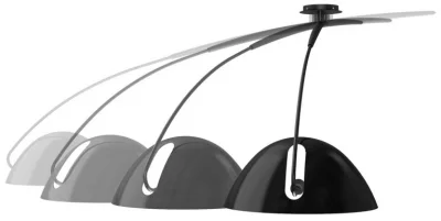 Светильник потолочный регулируемый Pluma 188-223X49X83X107 CM чёрный 4