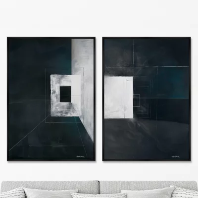 Композиция из двух репродукций картин на холсте Getting Out of Your Comfort Zone 75X105 / 75X105 CM 8