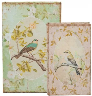 Набор из двух шкатулок в виде книг Morrigan 18X7X27 / 13X5X21 CM 5