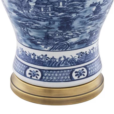 Настольная лампа Chinese Blue 45X45X75 CM 4