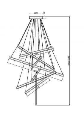 Подвесной светильник Line 101X320 CM 4