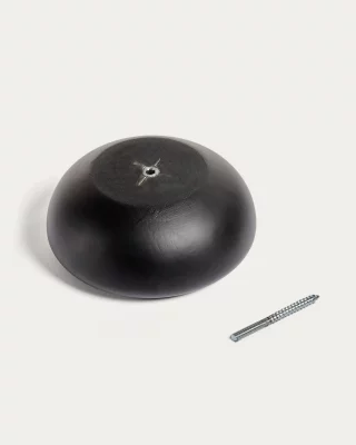 Набор из 3 настенных крючков из массива бука, черные 10X4.5X10 CM 3