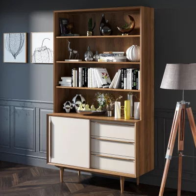 Книжный шкаф Bruni 120X45X205 CM 4