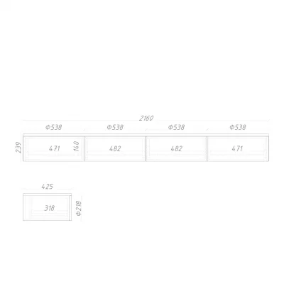 Консоль подвесная ML057 9