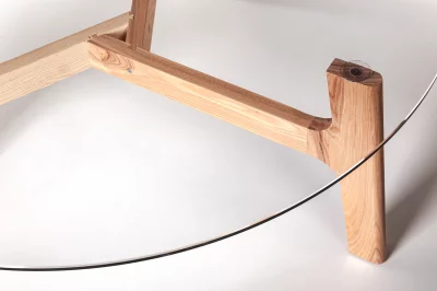 Стол журнальный Вуд Лак 90X35X90 CM 5
