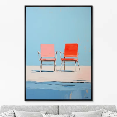 Постер на холсте Chair collection Pure and simple 75X105 CM 6