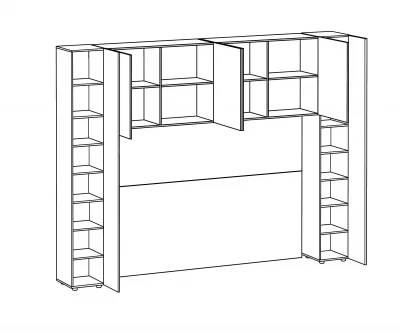 Кроватный блок Modus 307X40X233 CM 3