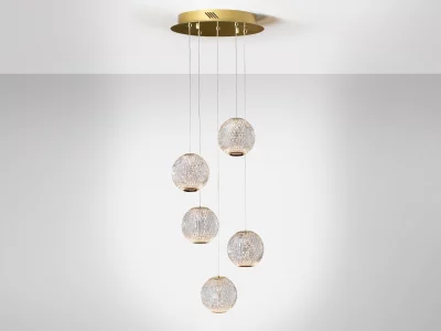 Люстра Austral LED 5L Ø32 золото 32X100 CM 5