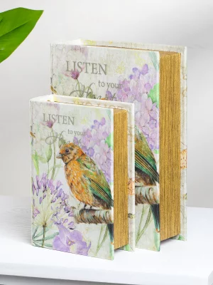Комплект из двух шкатулок в виде книг Nuada 19X7X27 / 14X5X20 CM 4