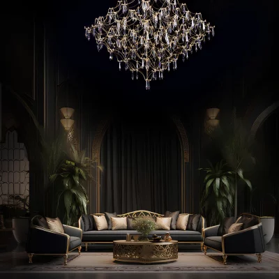 Подвесная люстра Mira 80X80X110 CM 10