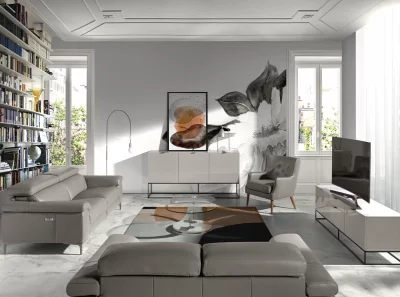 Диван-реклайнер кожаный Iribe 170X102X77 CM 5