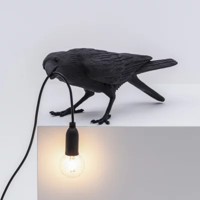 Настольная лампа Bird Playing Black 5