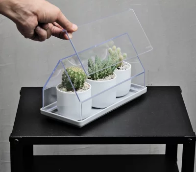Лоток для выращивания растений Micro green house 24X11X14 CM 4