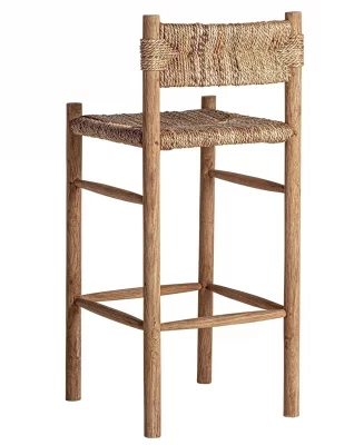 Барный стул из тикового дерева Voghera 48X45X104 CM 4