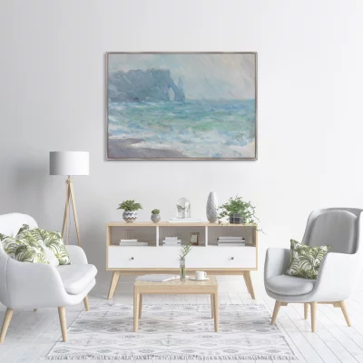 Постер The Manneport Etretat In The Rain 105X75 CM 3