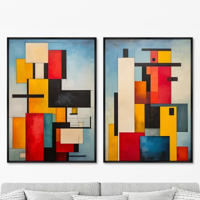 Набор из двух постеров на холсте Urban paints 75X105 / 75X105 CM 8