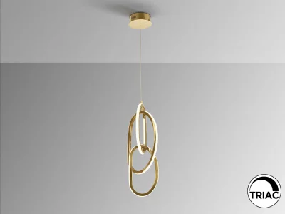 Люстра Nexo 3L золотая 24X16X56 CM 5