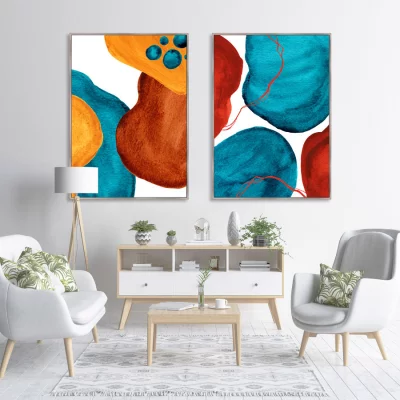 Диптих Forms and colors composition No37 75X105 / 75X105 CM 4