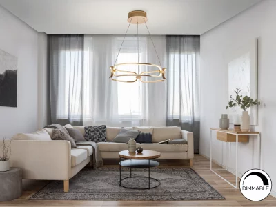 Подвесной светильник Colette Ø47 розовое золото 47X10 CM 5
