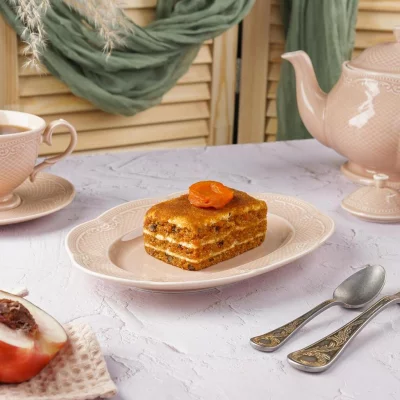 Овальное блюдо для подачи Peach Tea Aristocrat 25X18 CM 4