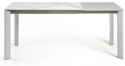 Раскладной стол Atta 120-180X80X76 CM бело серый 3