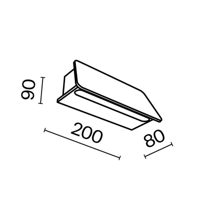 Уличный настенный светильник Трапп 20X9X8 CM 6