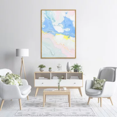 Постер на холсте Blue sky over the valley 75X105 CM 3
